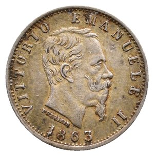 reverse: Regno d Italia - Vittorio Emanuele II - 20 Centesimi  argento 1863 M