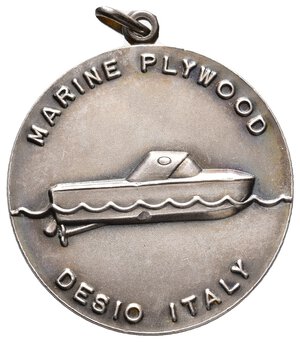 obverse: Medaglia Marine Plywood 1977 argento