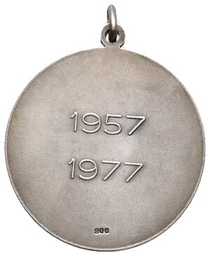 reverse: Medaglia Marine Plywood 1977 argento