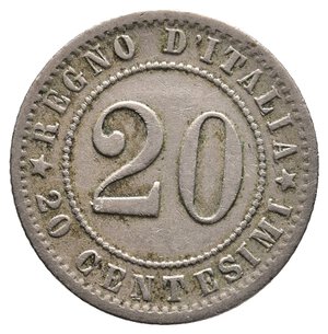 reverse: Regno d Italia - Umberto I - 20 Centesimi 1895