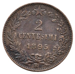 obverse: Regno d Italia - Umberto I - 2 Centesimi 1895 RARA