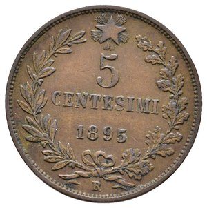 obverse: Regno d Italia - Umberto I - 5 Centesimi 1895 RARA