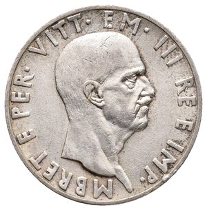 reverse: Colonia Albania - Vittorio Emanuele III - 10 Lek argento 1939