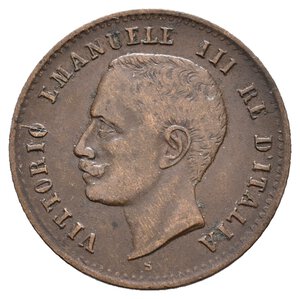 reverse: Regno d Italia - Vittorio Emanuele III - 2 Centesimi Valore 1907 RARA