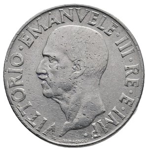 reverse: Regno d Italia - Vittorio Emanuele III - 1 Lira Impero 1940  Anno XVIIII (Stanghetta in piu nei numeri romani)