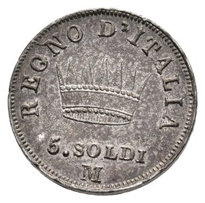 reverse: NAPOLEONE Imperatore d Italia - 5 Soldi 1810 M