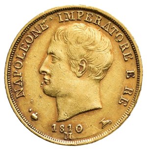 obverse: NAPOLEONE Imperatore d Italia - 20 Lire oro 1810 M