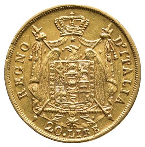 reverse: NAPOLEONE Imperatore d Italia - 20 Lire oro 1813 M