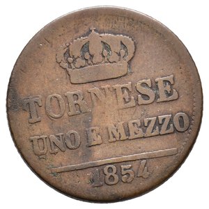 obverse: NAPOLI - Ferdinando II - 1 Tornese e mezzo 1854