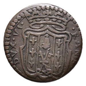 reverse: PIACENZA - Ranuccio Farnese (1646-94) soldo