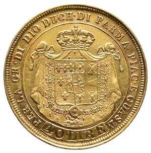 reverse: PARMA - Maria Luigia - 40 Lire oro 1815