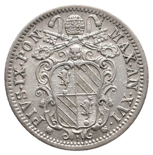 reverse: STATO PONTIFICIO - Pio IX - 10 Baiocchi argento 1862 R