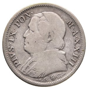 reverse: STATO PONTIFICIO - Pio IX - 1 Lira argento 1869