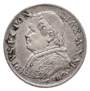 reverse: STATO PONTIFICIO - Pio IX - 5 Soldi argento 1866