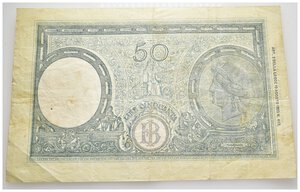 reverse: Repubblica Sociale - 50 Lire 11-11-1944 BB