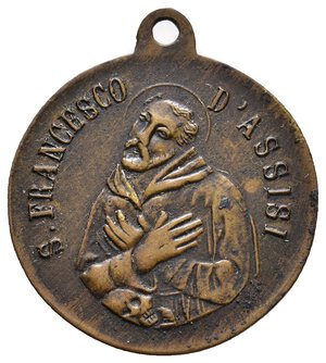 obverse: Medaglia Votiva San Francesco d Assisi - diam.25 mm