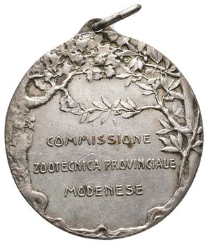 reverse: Medaglia Commissione zootecnica Modena - diam.31 mm