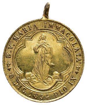 obverse: Medaglia votiva 1854 diam.21 mm