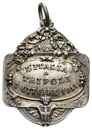 obverse: Medaglietta  L italia a Tripoli 1911
