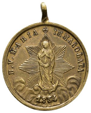 reverse: Medaglia votiva San Geminiano Modena  1854 - diam . 26 mm