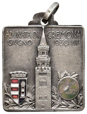 reverse: Medaglia Fascista Adunata alpini Cremona 1930  - 