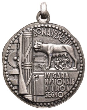 obverse: Medaglia Fascista Gara Nazionale Tiro A Segno 1936 - diam.32 mm