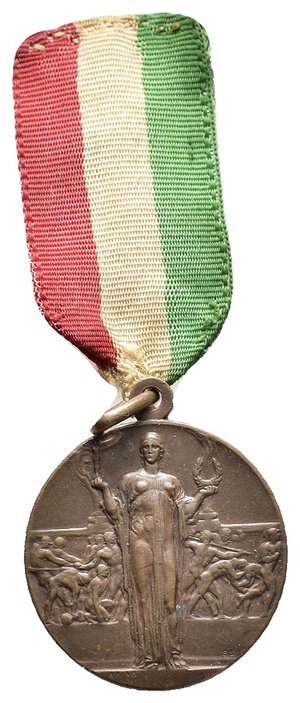 reverse: Medaglia Regio esercito gare ginnico sportive - diam.30 mm