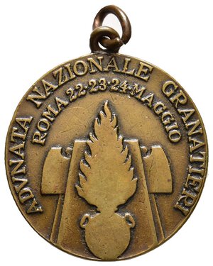 obverse: Medaglia Fascista Adunata Nazionale Granatieri 1932