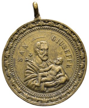 reverse: Medaglia votiva S.Giuseppe /San Luigi Gonzaga