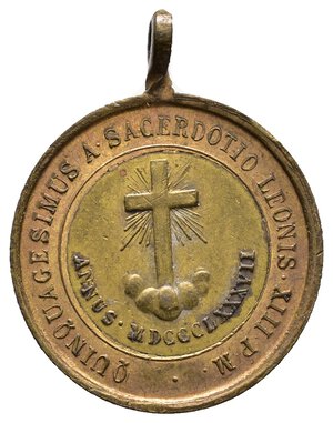 obverse: Medaglia Votiva Leone XIII - Diam.21 mm