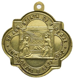 obverse: Medaglia votiva Firenze SS Annunziata 1852