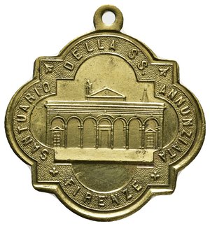 reverse: Medaglia votiva Firenze SS Annunziata 1852