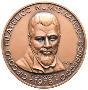 obverse: Medaglia Celebrativa del Correggio - 1978 - bronzo - diam.60 mm - Tiratura 120 esemplari