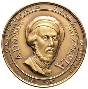 obverse: Medaglia Adeodato Malatesta - 1991 - bronzo - diam.60 mm - Tiratura 300 esemplari