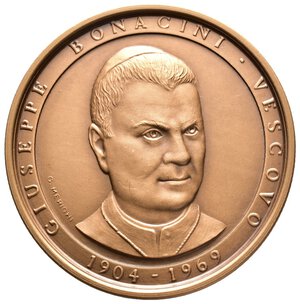 obverse: Medaglia Giuseppe Bonacini Vescovo - 2005 - bronzo - diam.60 mm - Tiratura 75 esemplari