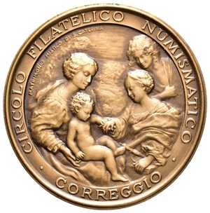 reverse: Medaglia Antonio Allegri - 1992 - bronzo - diam.60 mm - Tiratura 170 esemplari