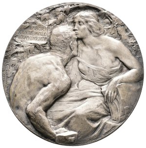 obverse: Medaglia Esposizione Internazionale di Milano 1906 - Argento - diam.60 mm -  trasformata in spilla 