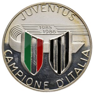 obverse: Medaglia IPZS argento - Juventus campione d italia 1985-86 - in scatola originale