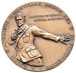 obverse: Medaglia Ostiglia (Mn) A Salvo d Acquisto 1976  - bronzo - diam.50 mm - scatola originale