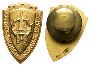 obverse: Distintivo in Oro Associazione Nazionale Mutilati e Invalidi di guerra (3 grammi di oro 18k) in scatola originale Johnson