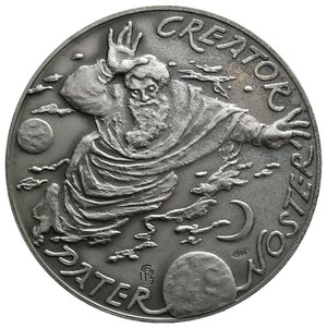 obverse: Vaticano - Giovanni Paolo II - Medaglia Ufficiale argento 1999 - diam.44 mm - 40 gr. In Scatola Originale Ipzs