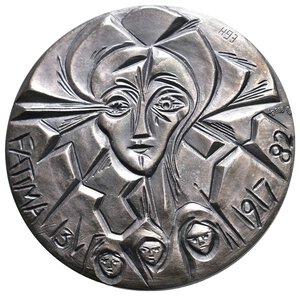 obverse: Vaticano - Giovanni Paolo II - Medaglia Ufficiale argento 1982 - diam.44 mm - 40 gr. In Scatola Originale Ipzs