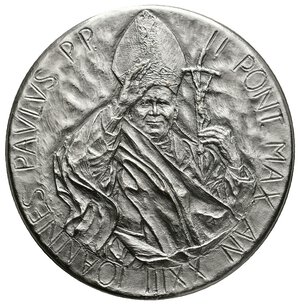 reverse: Vaticano - Giovanni Paolo II - Medaglia Ufficiale argento 2001 - diam.44 mm - 40 gr. In Scatola Originale Ipzs