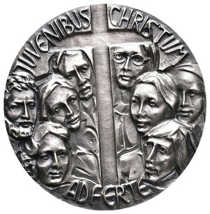 obverse: Vaticano - Giovanni Paolo II - Medaglia Ufficiale argento 1985 - diam.44 mm - 40 gr. In Scatola Originale Ipzs