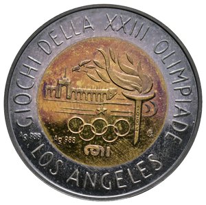 reverse: Medaglia IPZS olimpiadi Los Angeles 1984 - versione argento gr.14  - diam.32 mm - in scatola originale