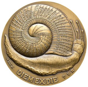 obverse: Medaglia IPZS Calendario 1984 - bronzo - diam.80 mm  - in scatola originale