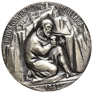 obverse: San Marino - Nuova Convenzione Monetaria 1982 - argento - diam.40 mm - 30 gr. - IN SCATOLA ORIGINALE