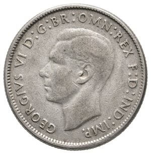 reverse: AUSTRALIA - George VI -  Florin argento 1947