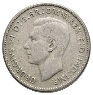 reverse: AUSTRALIA - George VI -  Florin argento 1946