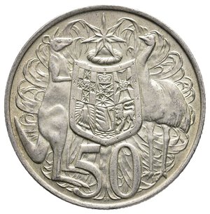 obverse: AUSTRALIA - Elisabetta II - 50 Cents argento 1966